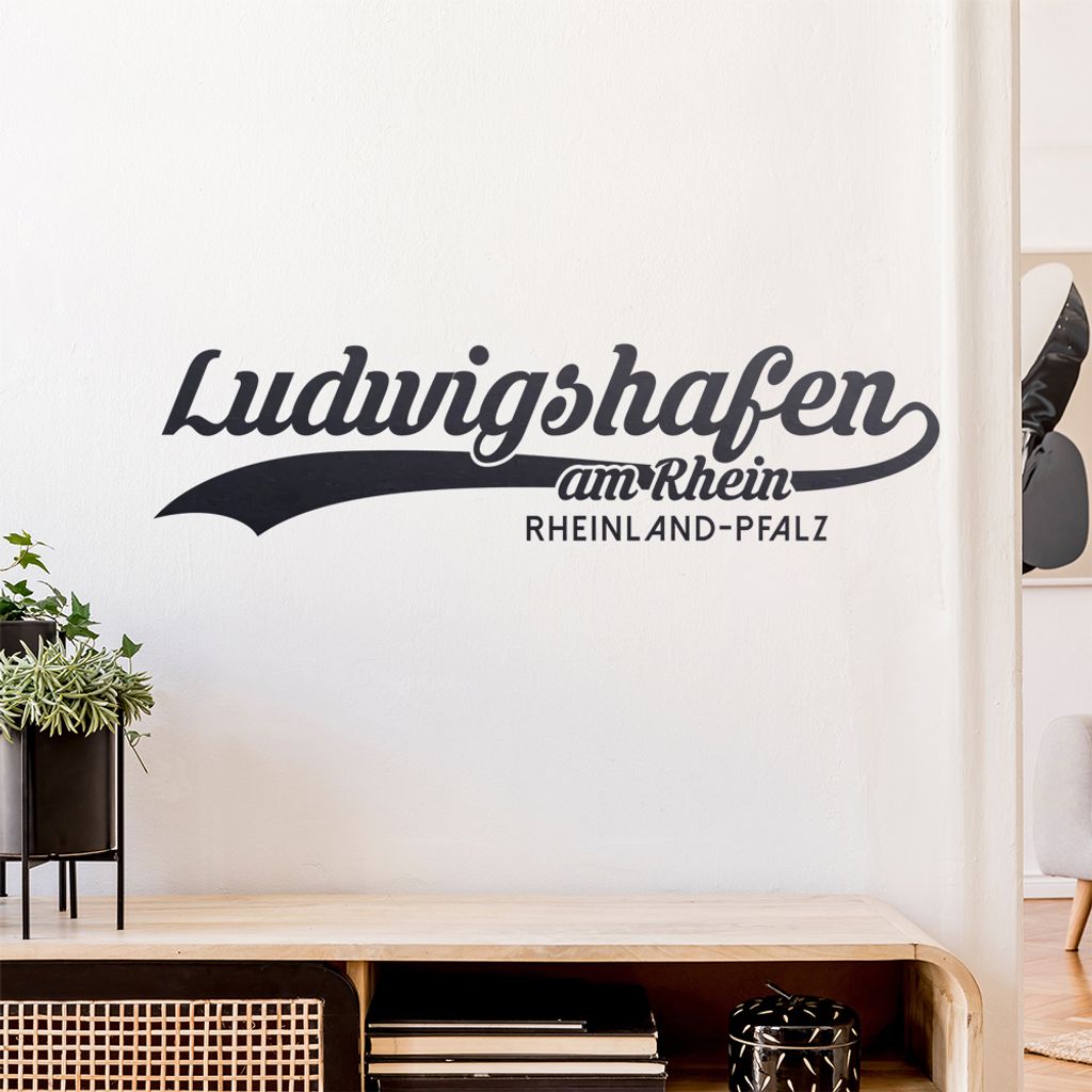 Ludwigshafen Rheinland-Pfalz Wandtattoo Wandaufkleber Wall Sticker - Dekoration, Küche, Wohnzimmer, Schlafzimmer, Badezimmer