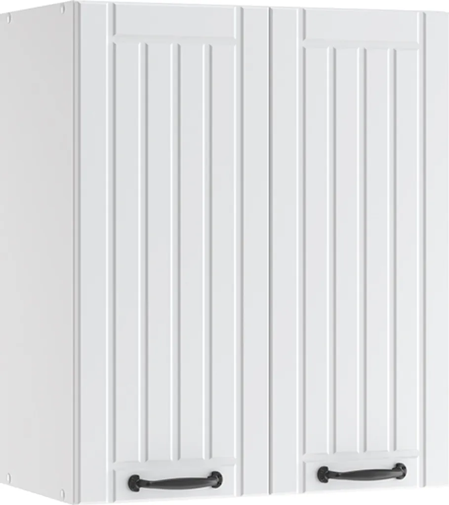 Vicco pensile da cucina Fame-Line, 60 cm, Bianco casa di campagna/Bianco