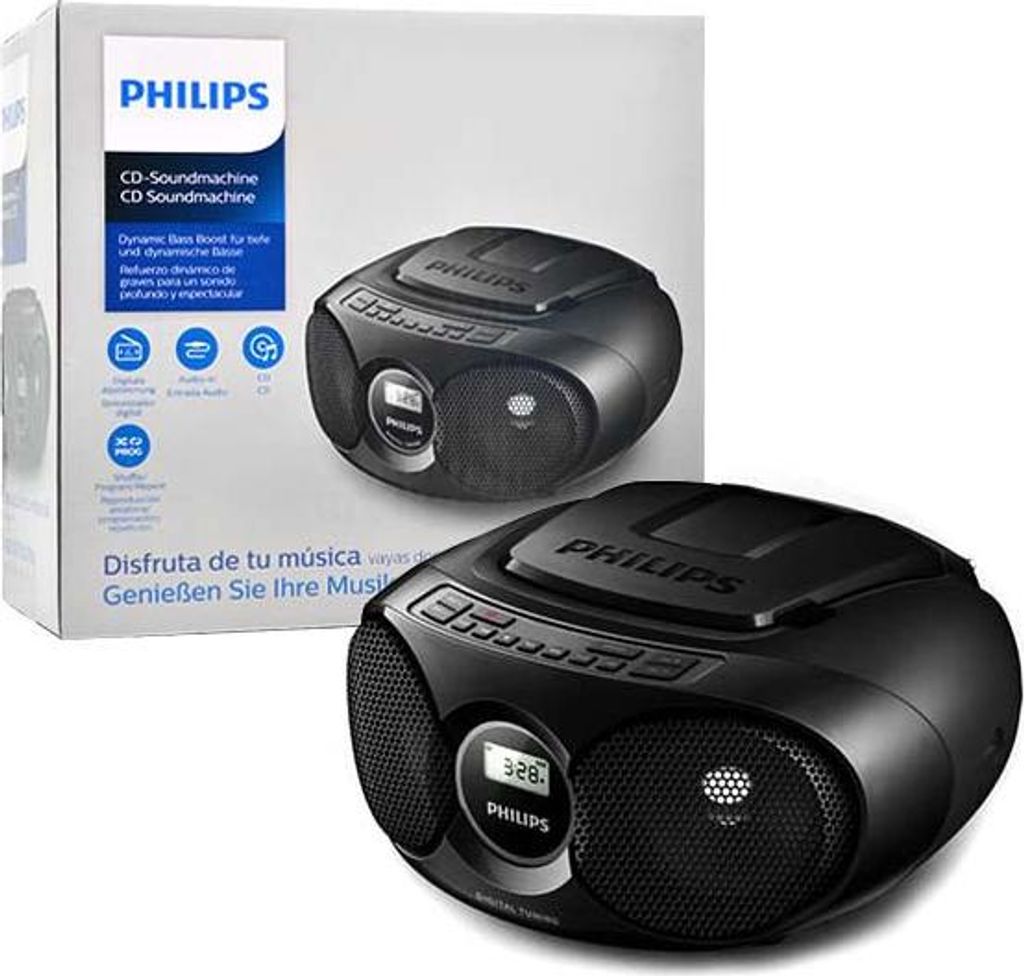 Philips CD Soundmachine AZ215B - Ghettoblaster - 3 Watt Image du produit 