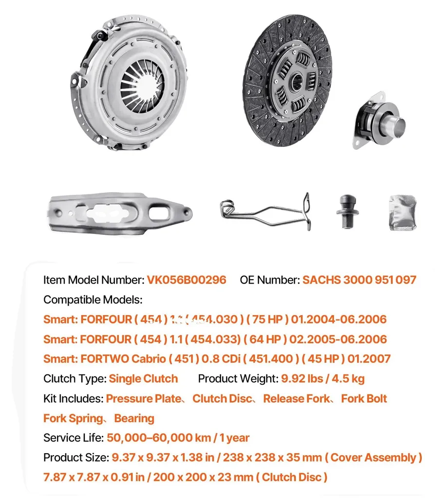 Kit embrayage Audi A3 idéal remorquage et conduite urbaine intensive B