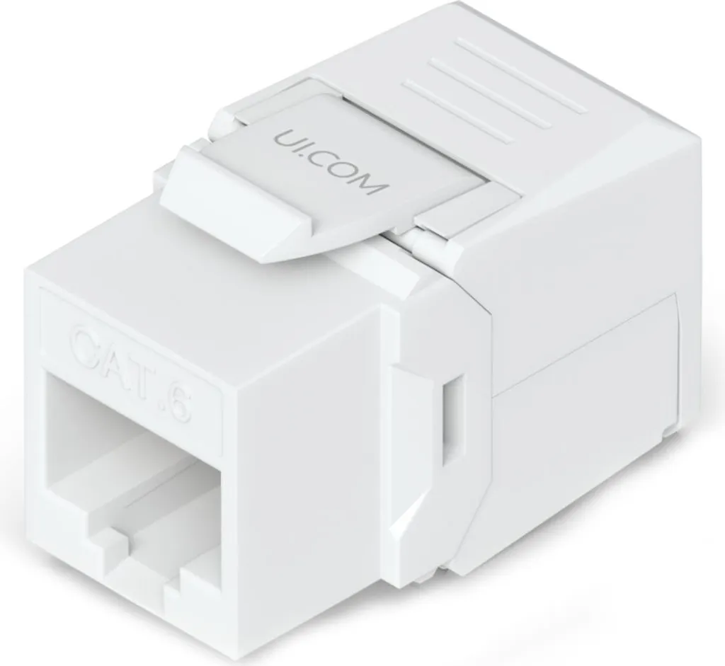 Module RJ45 Cat6 Ubiquiti pour Panneau de Brassage et Mur (12 Pièces)