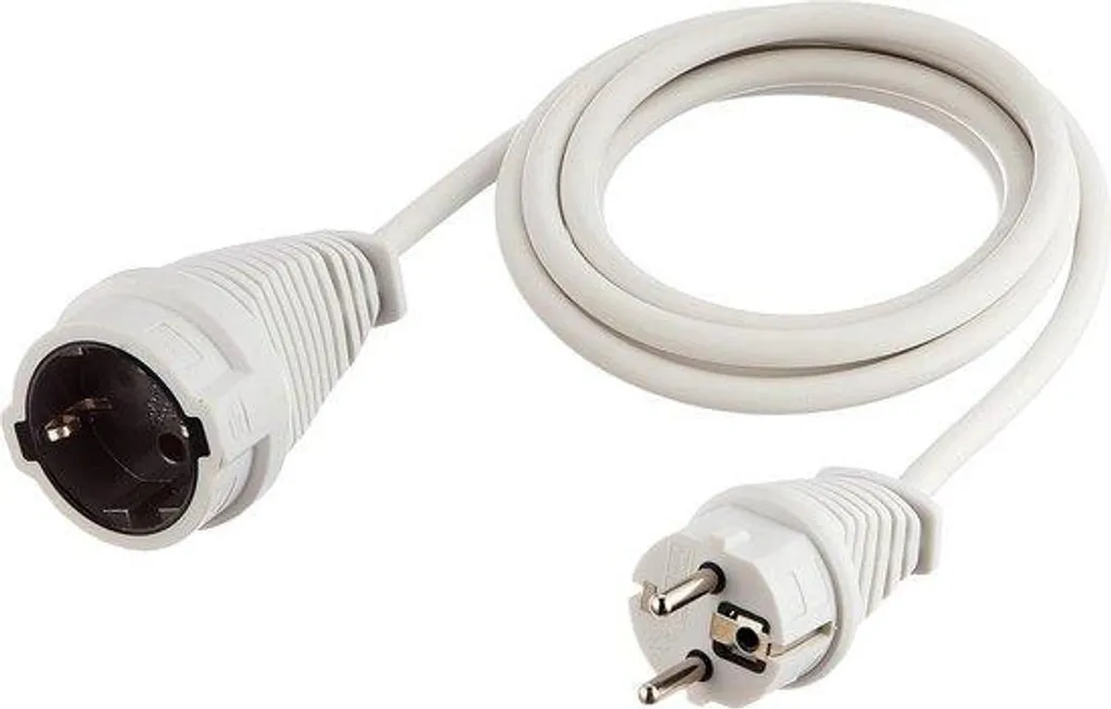 Rallonge prolongateur intérieur blanc 2 mètres pour prise domestique