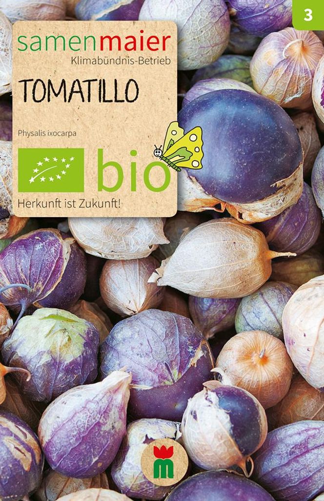 Artikelbild 1 von 'BIO Tomatillo Mischung violett-weiß' aus der Kategorie Beerensamen