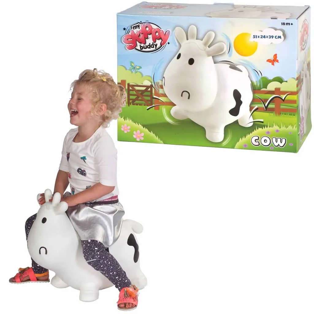 Animal Sauteur Skippy Cow Blanc KH1-23 My Skippy Buddy pour Enfant