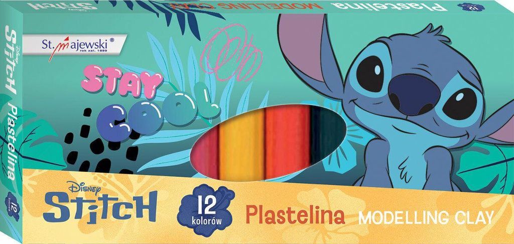 Plastilin 12 Farben Stich 6412