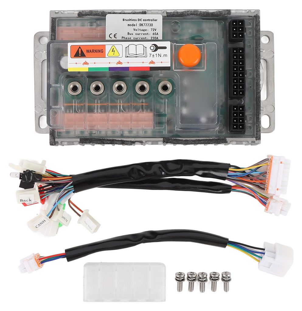 72 V bürstenloser Gleichstrommotor-Controller DK72230 Sinuswellensteuerung für ≤2000 W QS Elektro-Motorrad-Mobilitätsroller