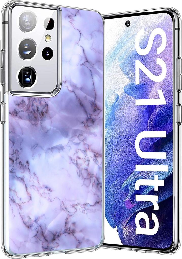 Handyhülle für Samsung Galaxy S21 Ultra Hülle Silikon Motiv Muster Case Schutzhülle