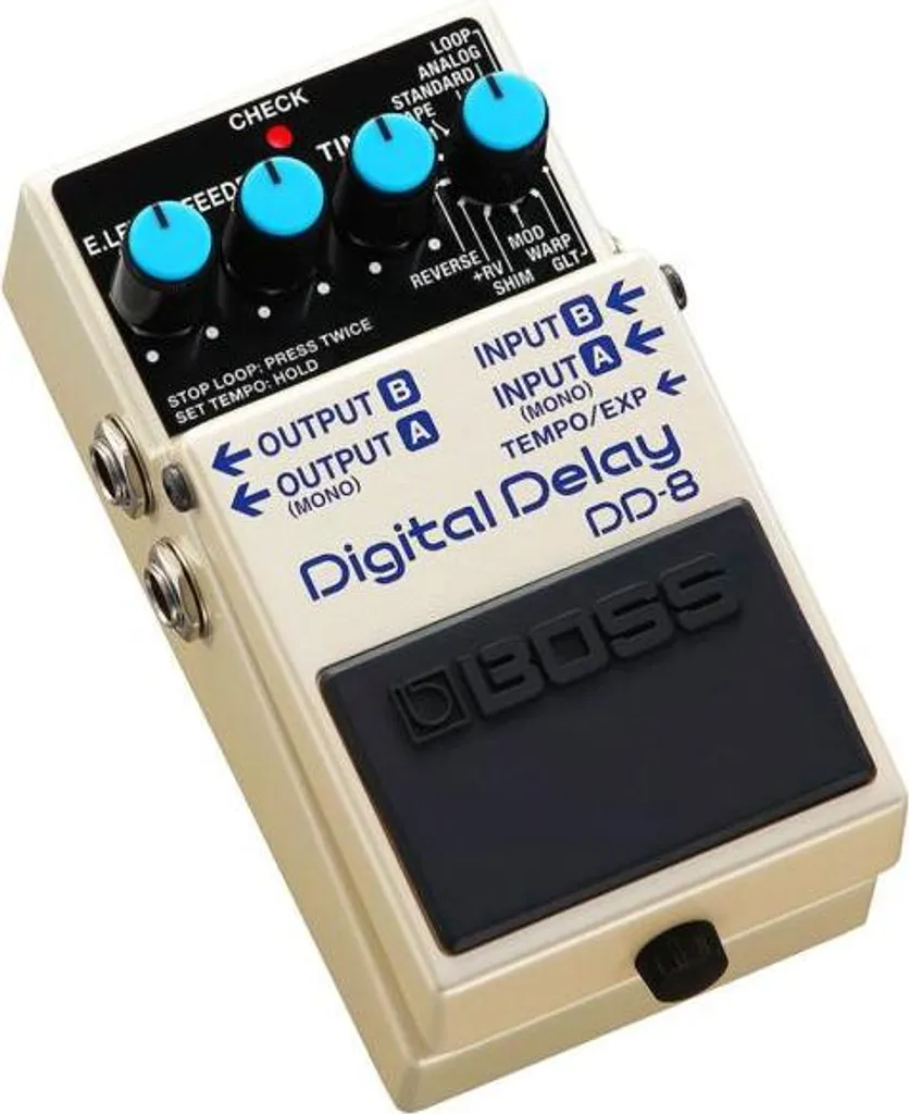 Boss DD-8 Digital Delay avec Pédale FS-5U et Câble de Patch Inclus - 2