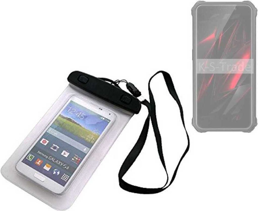 K-S-Trade Schutz Hülle Handy Hülle Kompatibel mit FOSSiBOT F101 Pro Beach Bag wasserdicht 16cm x 10cm Schutzhülle Staub Sand Flachwasser Beachbag