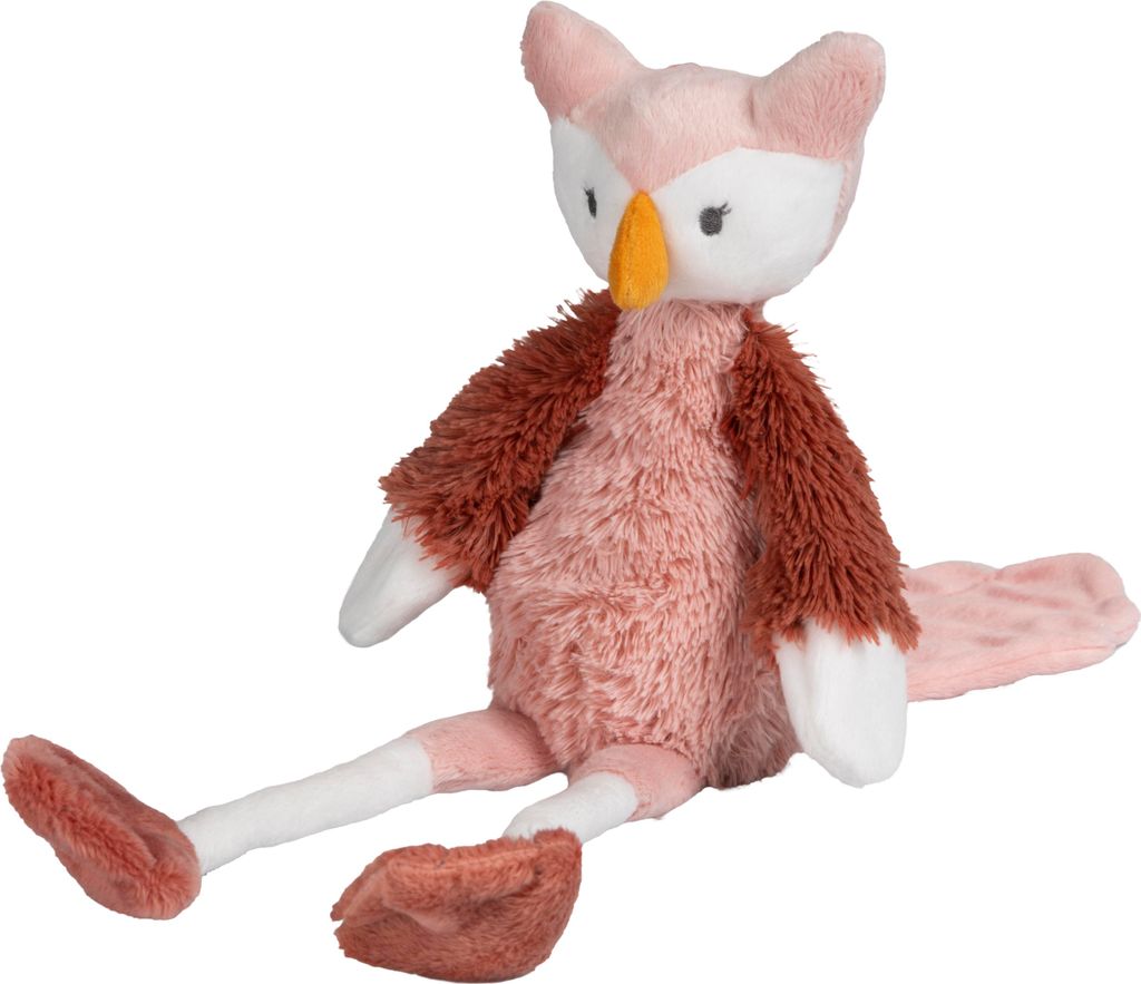 Happy Horse Kuscheltier Eule Olivia altrosa 31cm - weiches Babyspielzeug