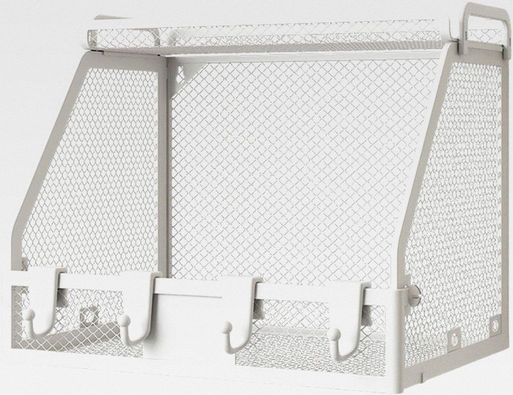 Wandmontierter Lagerkorb, Obstkorb für Küchenwand | Stapelbarer Draht -behälterhalter,Küchenproduzenträger Organizer für Kosmetik, Kleinweine...