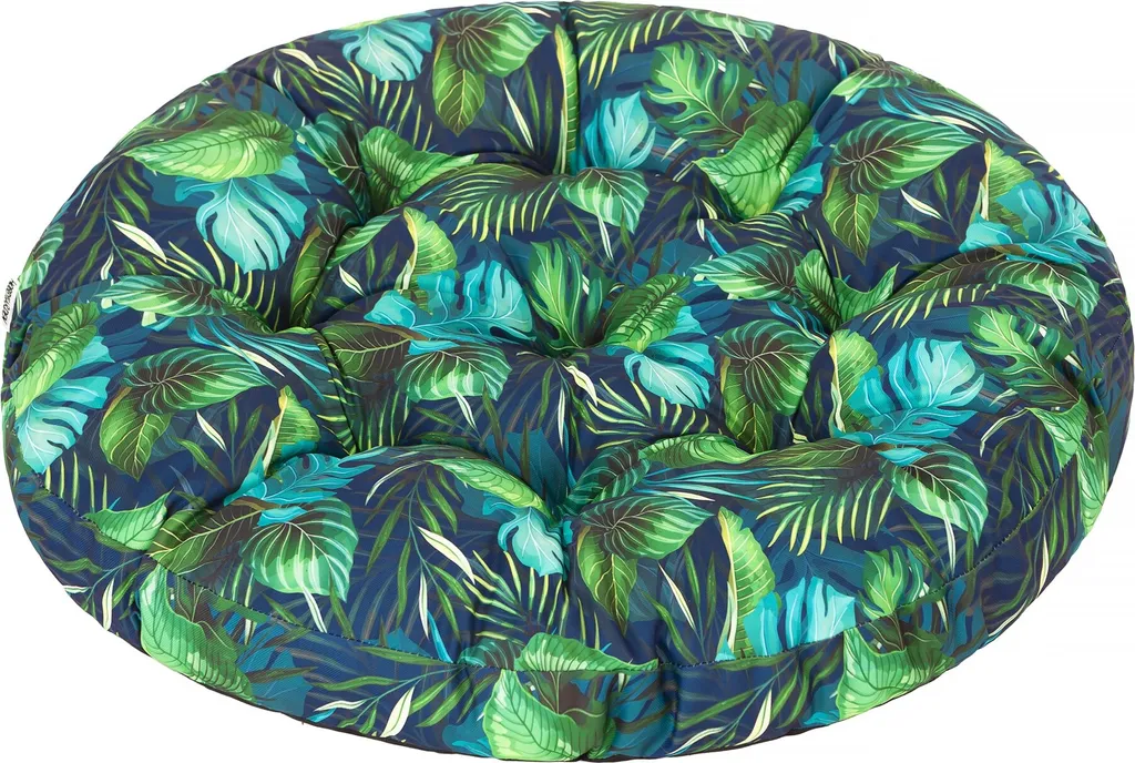 Cuscino Ricambio per Altalena Sospesa Nido - Design Moderno Foglie Blu