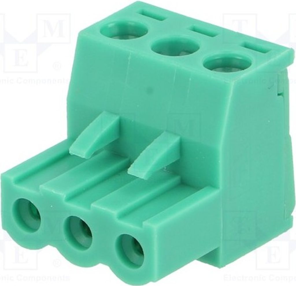 1x Klemmleiste abschaltbar 5mm Stecker gerade Wege: 3 weiblich 326-031-14 Trennbare Kle