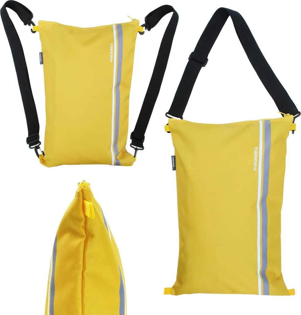 Sac à bandoulière Zippak Jaune et sac à dos 2-en-1 ergonomique