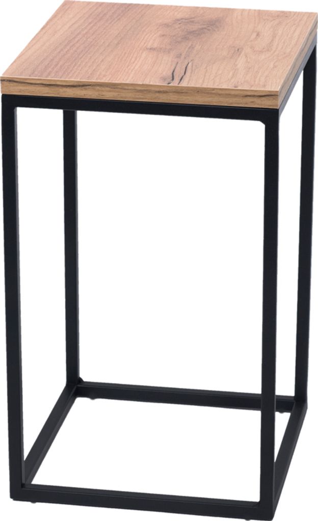 FRAMADO, Pflanzenständer Craft, Metallregal, Blumenständer, 24x24x40cm, Schwarz