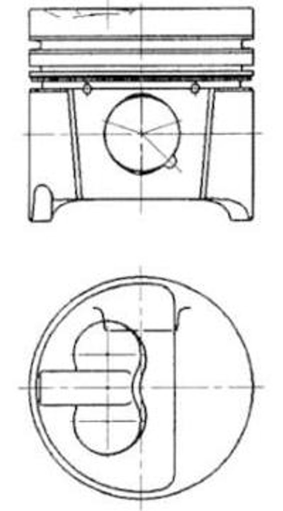 KOLBENSCHMIDT 94786700 Kolben OE kompatibel mit Focus, Marbella, Delta, Compass, Avensis, Primera, Transporter IV, Yaris, Expert, Boxer, 806, 406,...