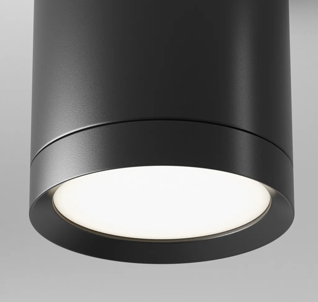 Plafonnier Noir Maytoni TUBE GX53 : Solution pour Plafond sans Encastré - 3