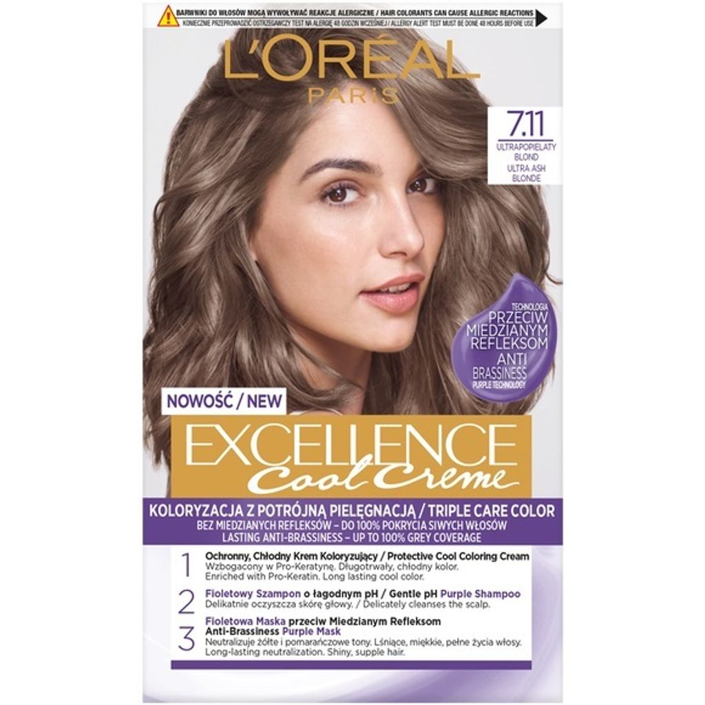 Farba Do Włosów L'oréal Paris Excellence Cool Creme 7.11 Zdjęcie produktu 