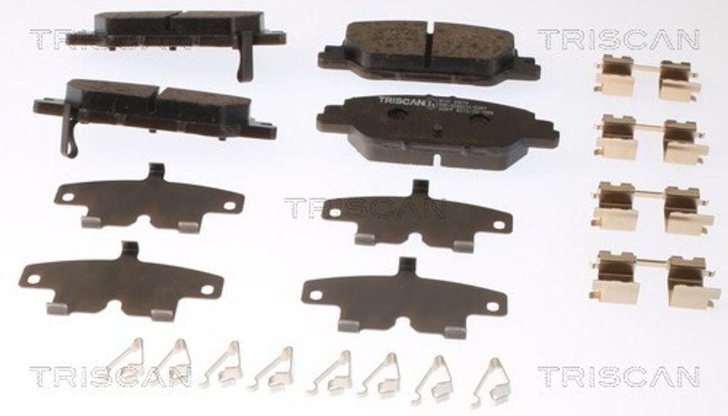 TRISCAN Bremsbelagsatz, Scheibenbremse Hinten 8110 40074
