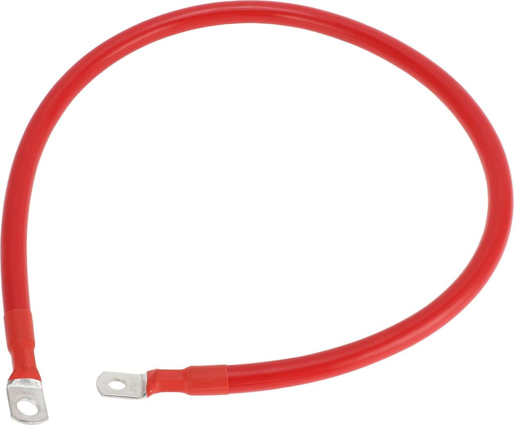 1 Stk. Batterie-Wechselrichterkabel Batteriekabel 3/8" 5/16" Lug 1/0 AWG Gauge 2FT Rot Verzinntes Kupfer