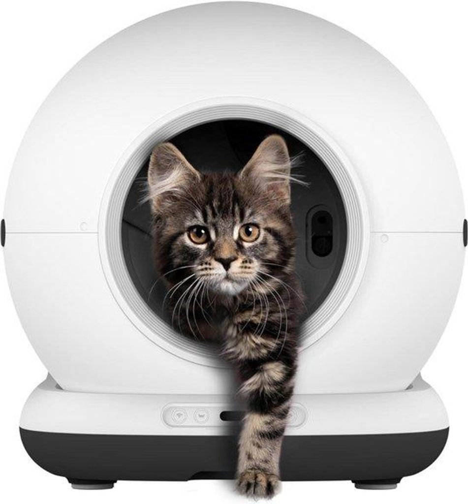 Automatische Kattenbak mit Sensor – Slimme Kattenbak für Innenbereich – Kattenbak ohne Scheuern – Geurvoller und hygienischer Kattenbak – ...