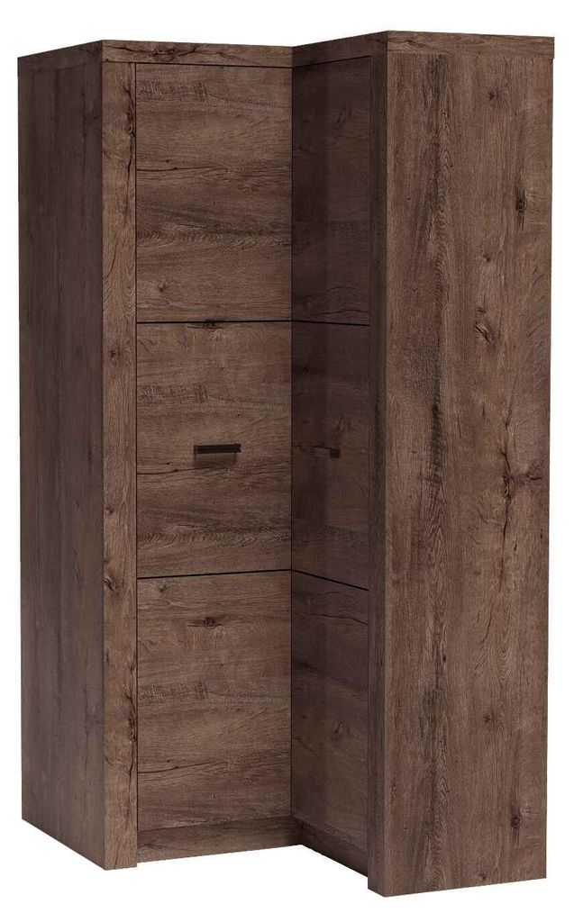 Masseno Drehtürenschrank ZERI 106/192/58 cm 2-türig Braun