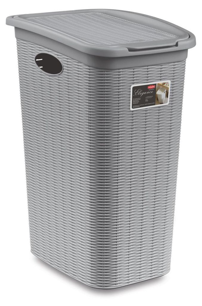 Koš na prádlo Elegance 36 l, šedý Obrázok produktu 