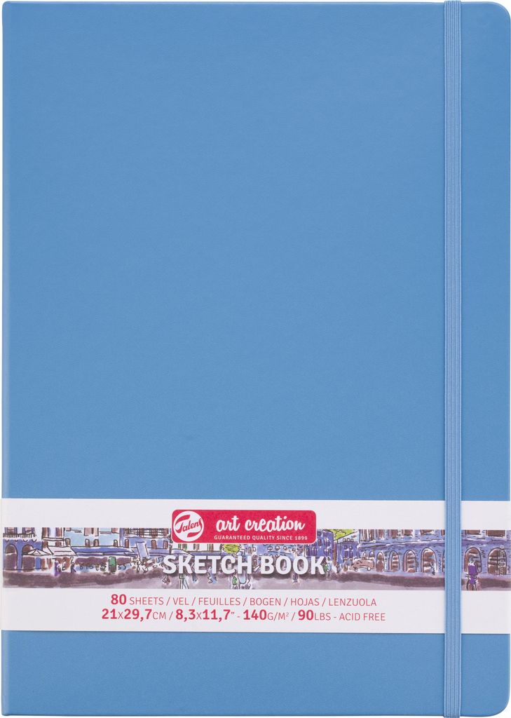Talens Art Creation - Skizzenbuch Art Creation 80 weiße Blätter 140gr 210x300mm blau | 5 Stück