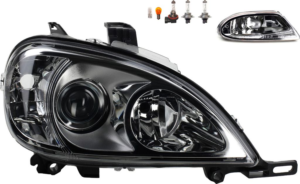 Johns, Scheinwerfer Osram Night Breaker Laser passend für Mercedes W163 M-Klasse Re 1638204661 A1638204661 1638200428 1638200228 A1638200228 A1638200