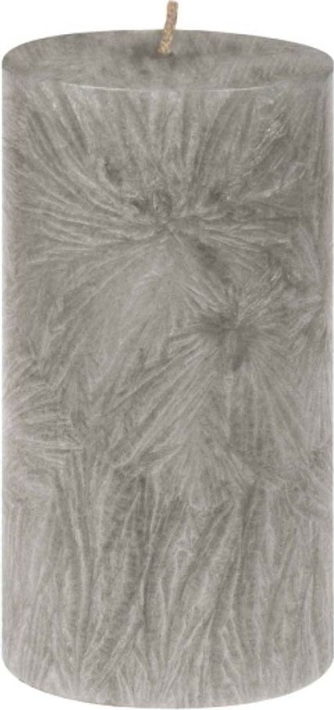 Stearin Stumpenkerze - grau 90x50mm