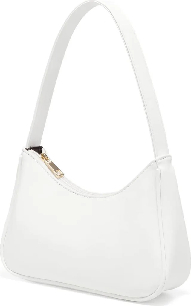 Sac bandoulière femme avec sangle réglable - Finition cuir grainé noir