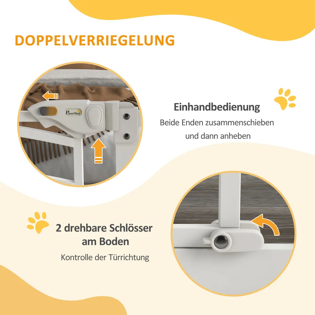 Barrière de sécurité chiens pour intérieur avec extensions modulables