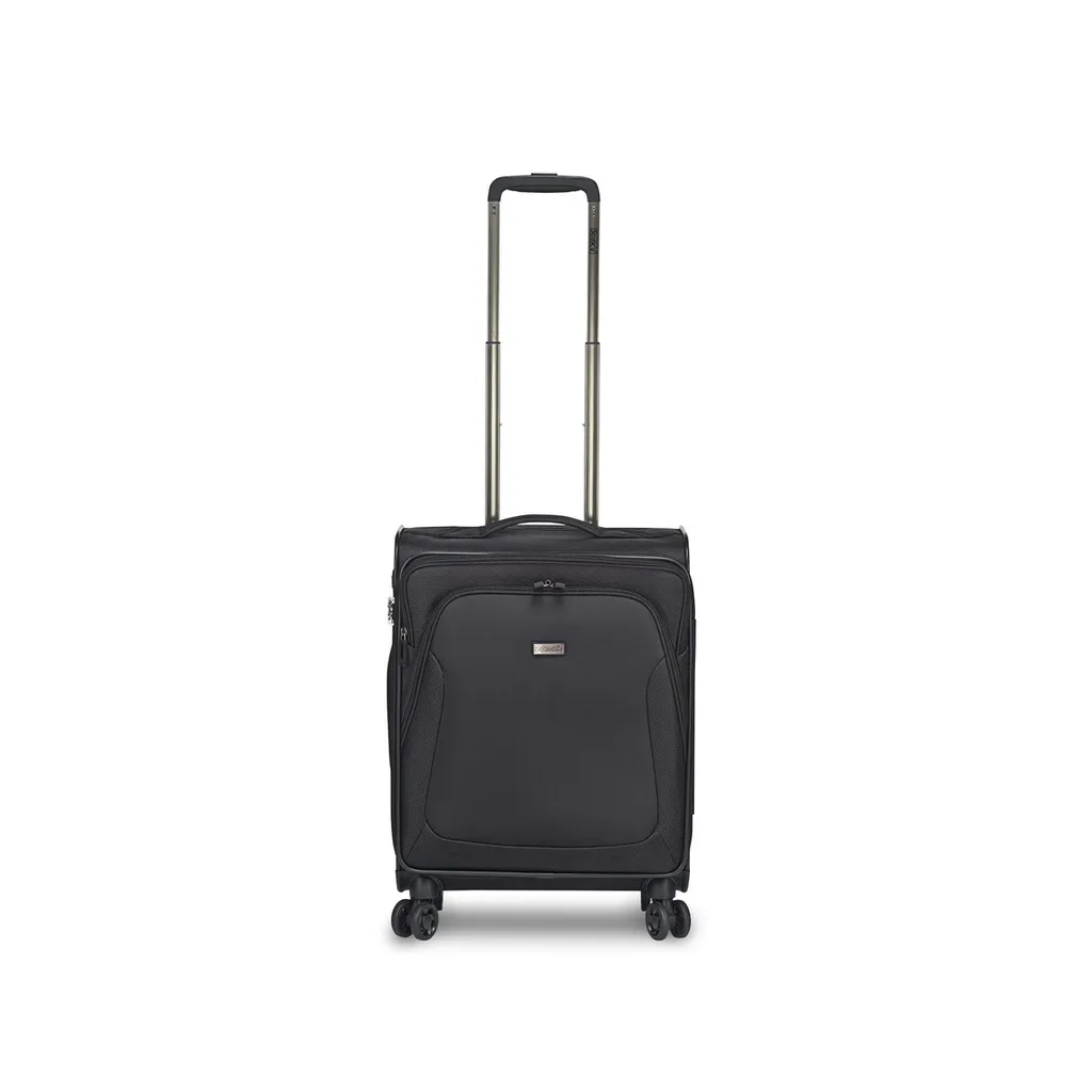 Fini les Bagages Fragiles avec la Valise Stratic Trapez 57cm Noir Noir