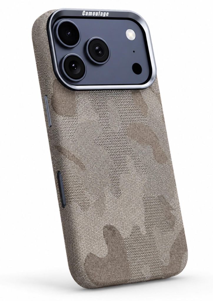 Handyhülle Backcover Schutz Apple iPhone 17 Pro Max Carmouflage Struktur Grau