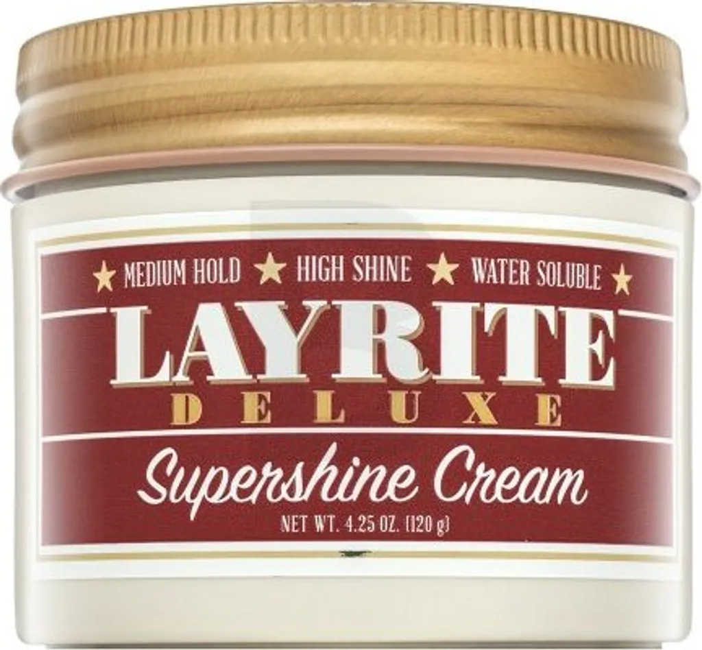 Crème coiffante haute brillance Layrite Supershine effet laqué