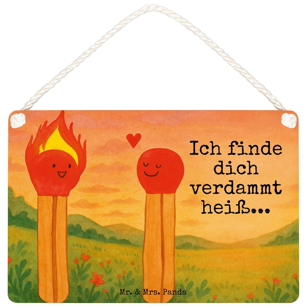 Mr. & Mrs. Panda Schild Streichhölzer Design DIN A5 - Weiß - Geschenk, holzbild, Wandbild Holz, kleine aufmerksamkeit, Liebesgeschenk, Liebesbewe...