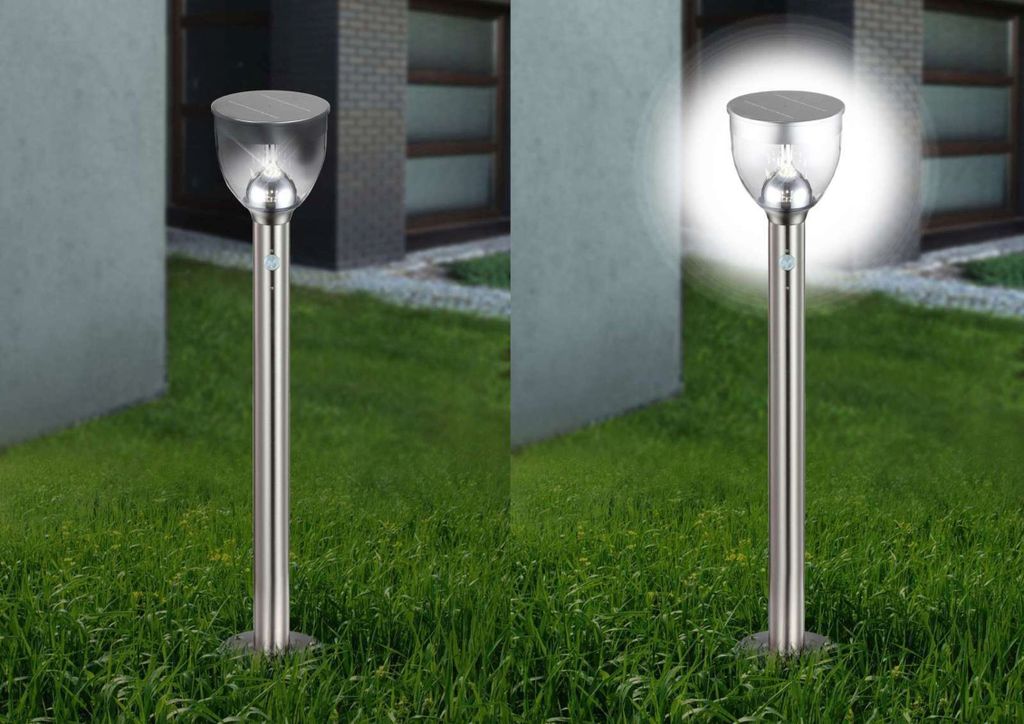 Globo Lighting Solarleuchte Edelstahl, LED Produktbild 