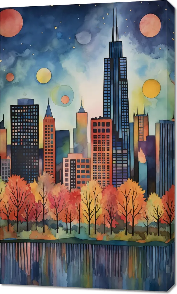 Décoration Murale Panoramique Ville Pittoresque - Poster 60 x 100 cm