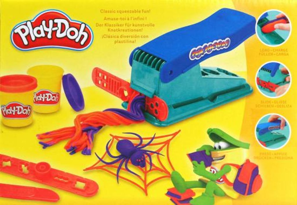 Hasbro Play-Doh B5554 Fun Factory Knetwerk Knetpresse Kinder Knete Zubehör 