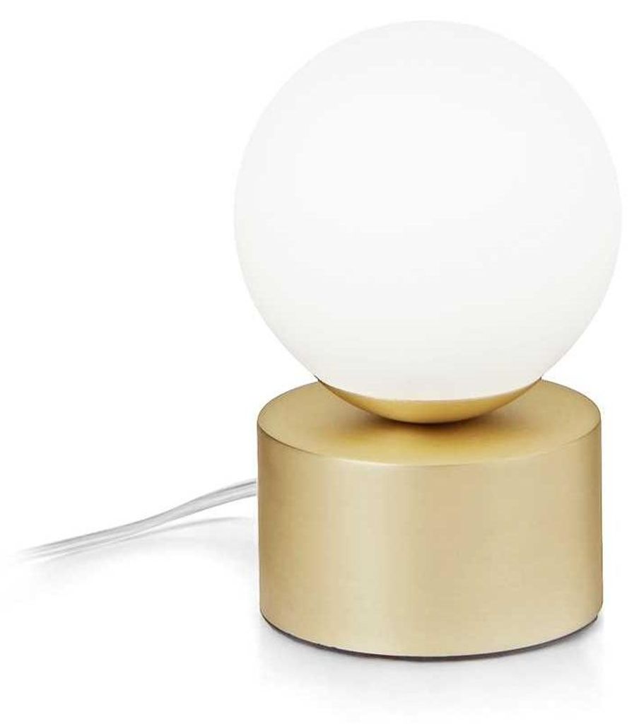 Moderne Schreibtischlampe Perlage Metall Messing 1 Licht G9 Produktbild 