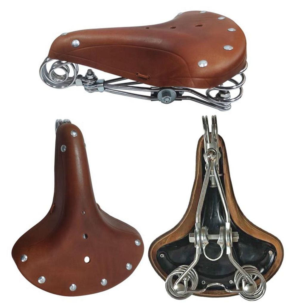 Fahrradsattel BGB-916 Ledersattel Retro Sattel Fahrradsitz Produktbild 