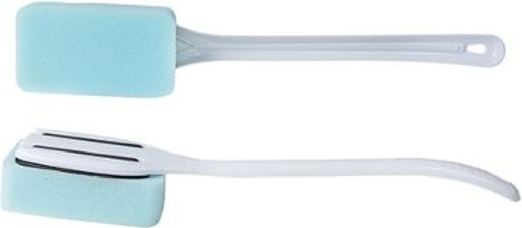 Rückenschwamm EXTRA mit Griff ca.43cm weiß/mint>>>>