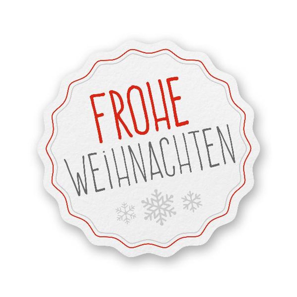 Itenga Sticker 10 x Frohe Weihnachten