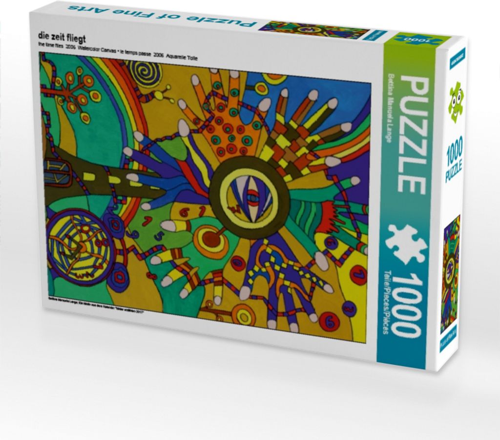Calvendo die zeit fliegt 1000 Teile Puzzle hoch 480x640mm, Manuela Lange Bettina; 7434504