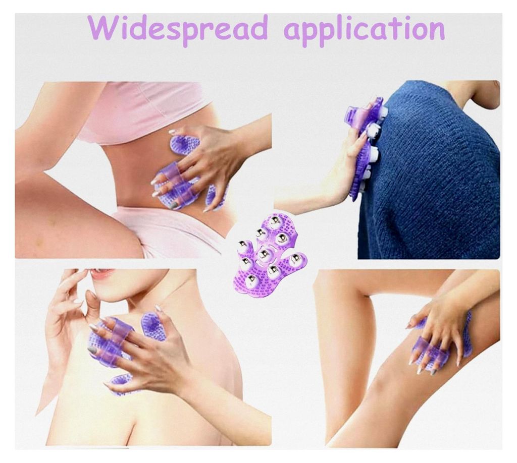 Handmassagegerät mit 9 rotierenden Edelstahlkugeln zur Muskelentspannung und Durchblutungsförderung