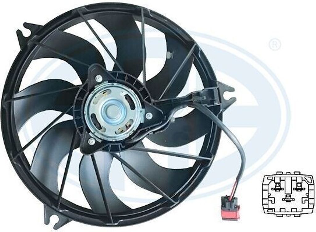 ERA 352047 - OE 1253 C5 Kühlerlüfter für 206 CC (2D), 206 (2A/C), 206 (2E/K), 206 SW (2E/K), 206 Van