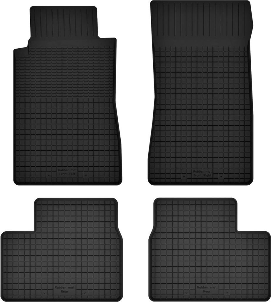 Gummifußmatten 4er Set universal für: Opel Omega A Limousine, Kombi (1986-1994)
