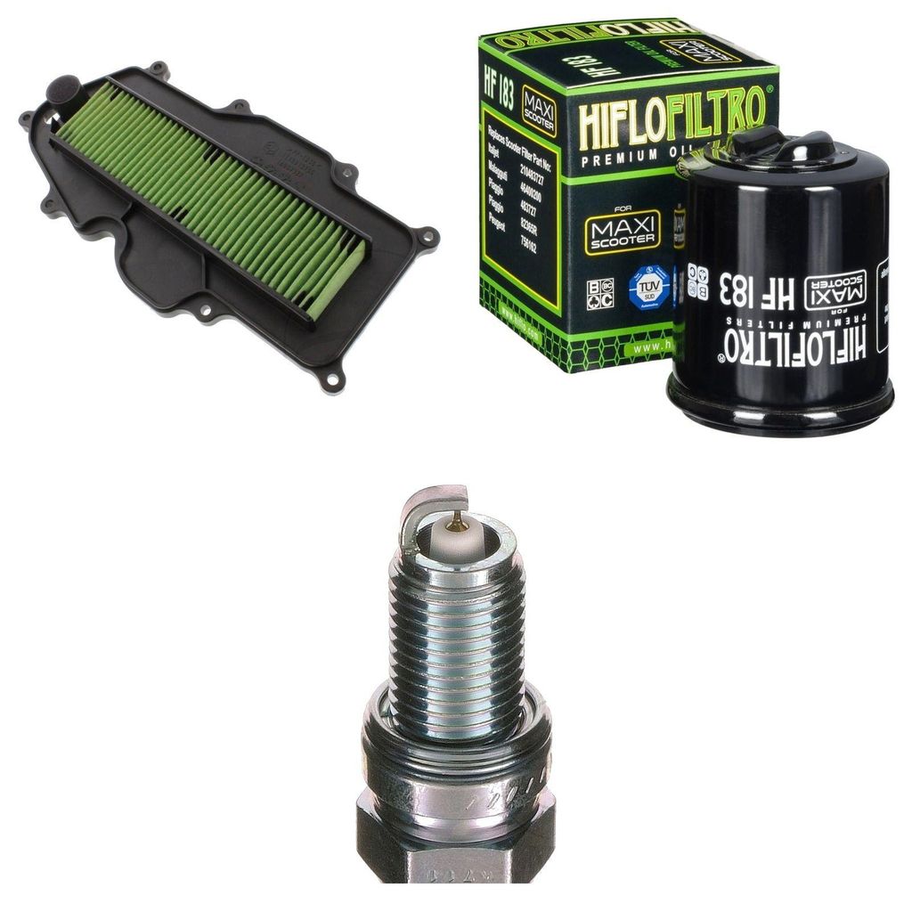 Service-Kit für Vespa GTS 125 ie IGET Super ABS 2017-2020 Filter Zündkerze von pamoto - Neu