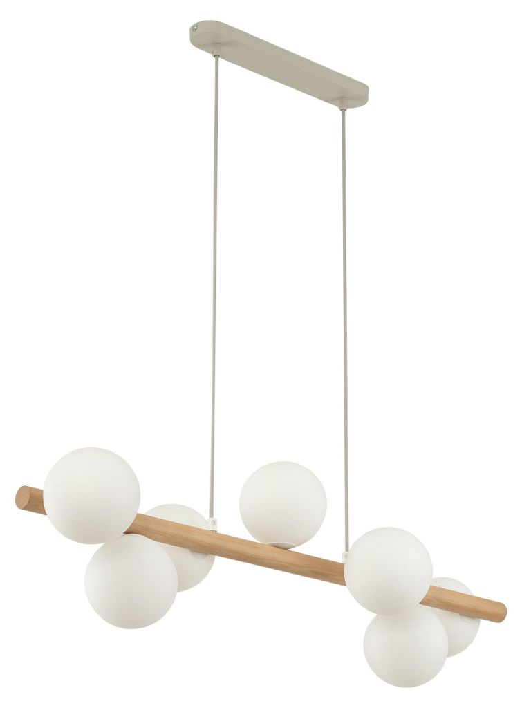 TK Lighting Závesný luster Estera Wood s dekorom dreva pre Obrázok produktu 