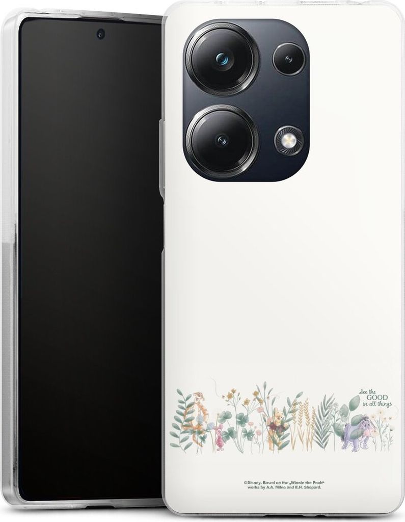 DeinDesign Handyhülle für Xiaomi Poco M6 Pro Silikon Hülle Case Smartphone Schutzhülle Disney Winnie Puuh Eukalyptus